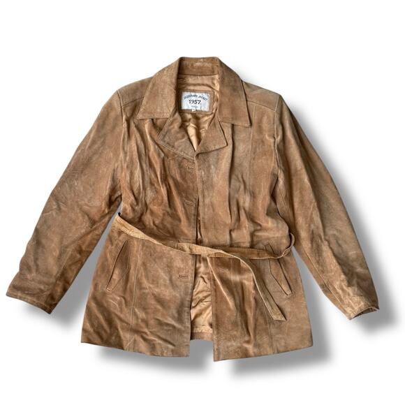 Vintage Suede Leather Brown Jacket Legendary 1957 AS IS - Picture 1 of 13
